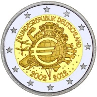 2012 10 jaar euro duitsland